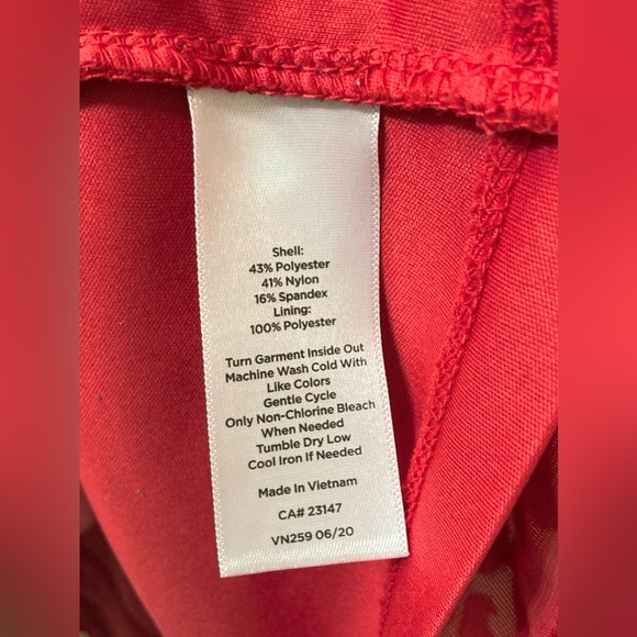 Talbots Women’s Red Velvet Burnout Flare Sleeve Shirt Size XL Maximalist Blouse - Picture 4 of 6